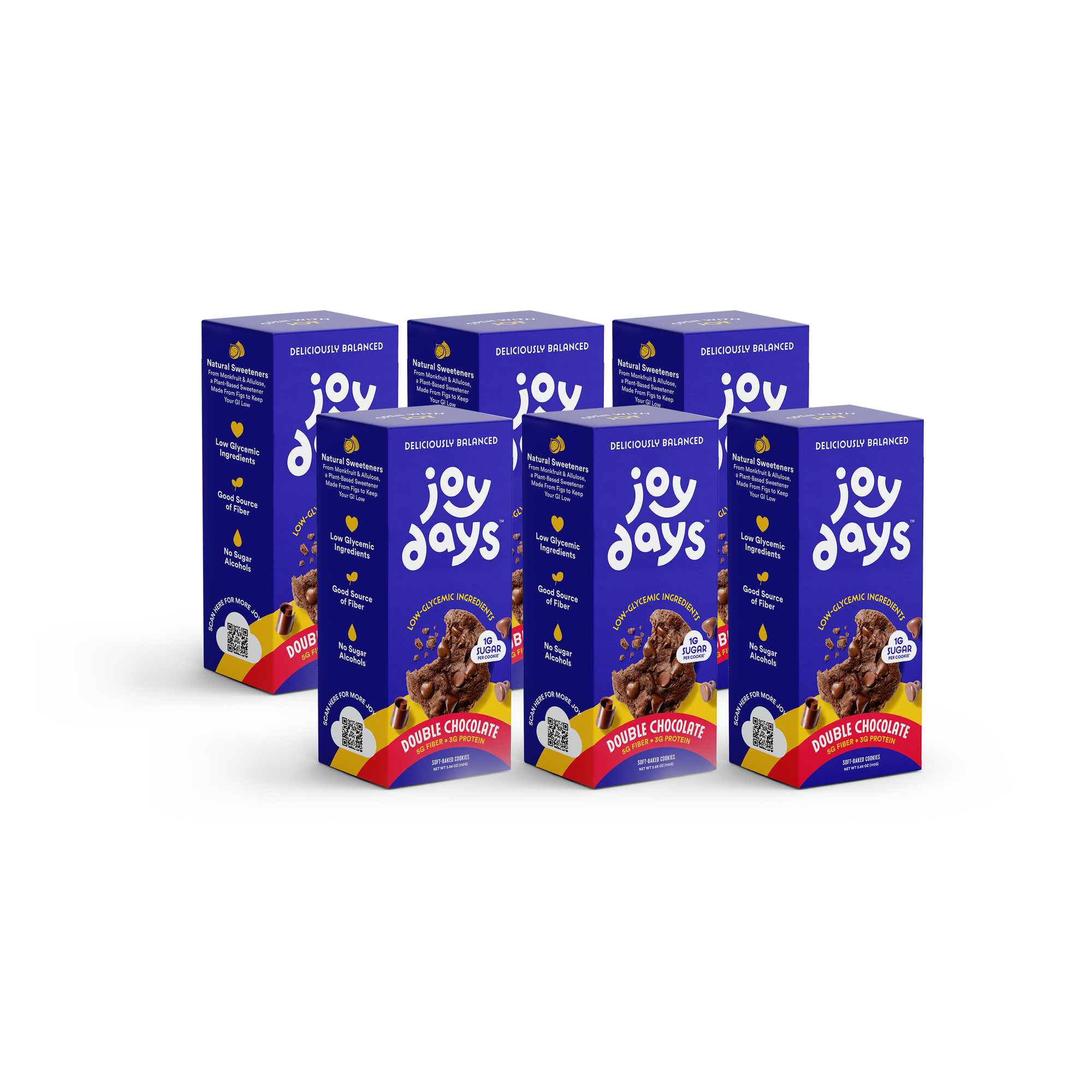 Double Chocolate Cookie Case of 6 Boxes (60 Cookies)