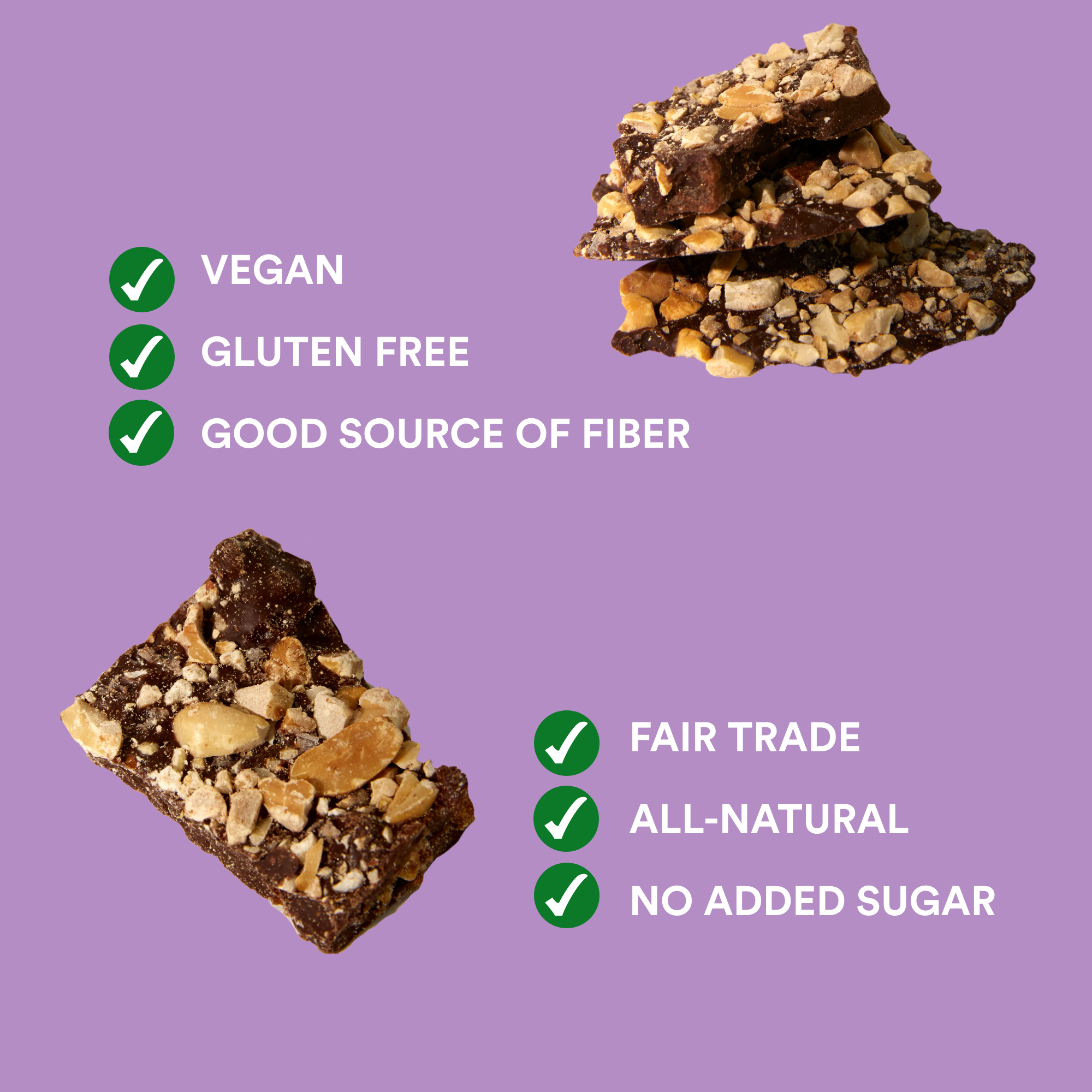 Chocolate Peanut Bark (6 Packs)